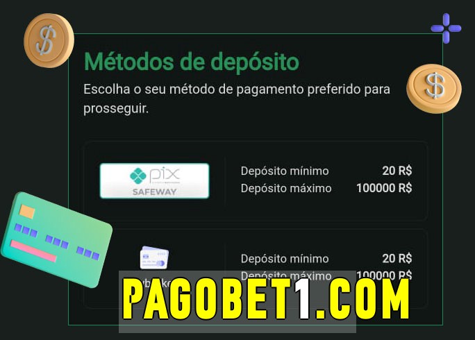 O cassino pagobet bet oferece uma grande variedade de métodos de pagamento